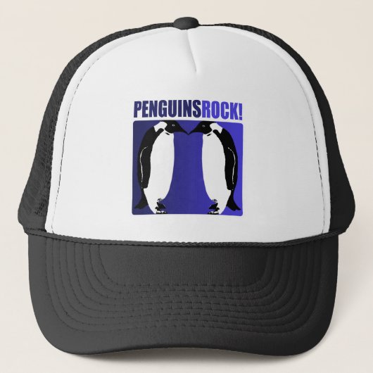 Pinguin-Felsen! Truckerkappe (Vorderseite)