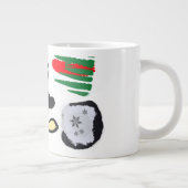 Pinguin-Felsen-Weihnachten Jumbo-Tasse (Rechts)