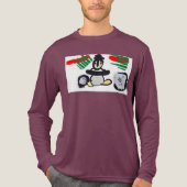 Pinguin-Felsen-Weihnachten Tri-Blend Shirt (Vorderseite)