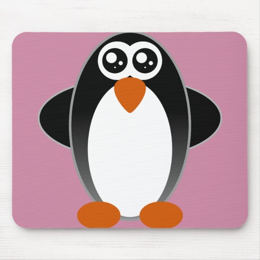 Pinguin-feuchte Augen Mousepad (Vorne)