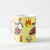 Pinguin Fireman Tasse (Vorderseite Links)