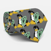 PINGUIN-FISCHE LINUXS TUX KRAWATTE (Gerollt)