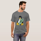 PINGUIN-FISCHE LINUXS TUX T-Shirt (Vorne ganz)