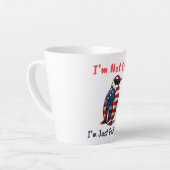 Pinguin Flag America Milchtasse (Linke Ecke)