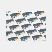 Pinguin Fleecedecke (Vorderseite (Horizontal))