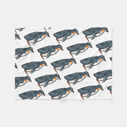 Pinguin Fleecedecke (Vorderseite (Horizontal))