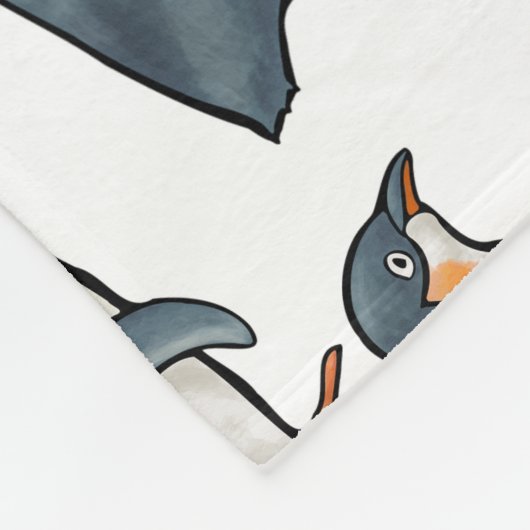 Pinguin Fleecedecke (Ecke)