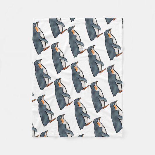 Pinguin Fleecedecke (Vorderseite)