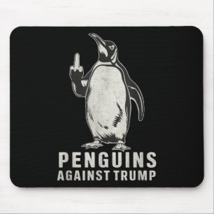 Pinguin Flippers Hoch Mittelfinger Pinguine gegen Mousepad