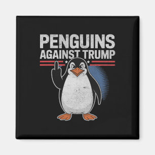 Pinguin Flippers up Anti Trump Resist Pinguine Aga Magnet