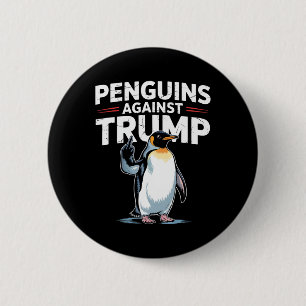Pinguin Flippers Up widersteht lustigen Pinguinen Button