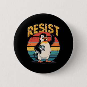 Pinguin Flippers Up widersteht lustigen Pinguinen Button