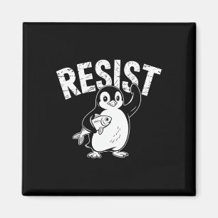 Pinguin Flippers Up widersteht lustigen Pinguinen  Magnet