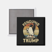 Pinguin Flippers Up widersteht lustigen Pinguinen Magnet (Vorderseite/Rückseite)
