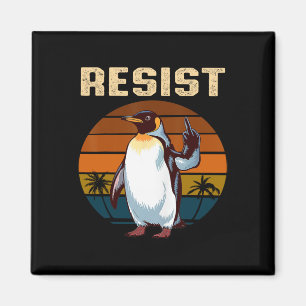 Pinguin Flippers Up widersteht lustigen Pinguinen Magnet