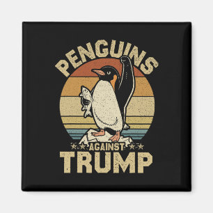 Pinguin Flippers Up widersteht lustigen Pinguinen  Magnet