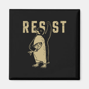 Pinguin Flippers Up widersteht lustigen Pinguinen  Magnet