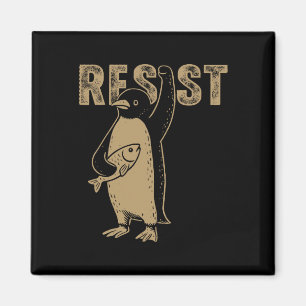 Pinguin Flippers Up widersteht lustigen Pinguinen  Magnet