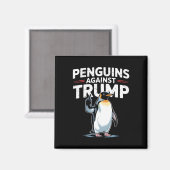 Pinguin Flippers Up widersteht lustigen Pinguinen Magnet (Vorderseite/Rückseite)