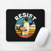Pinguin Flippers Up widersteht lustigen Pinguinen  Mousepad (Mit Mouse)