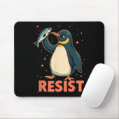 Pinguin Flippers Up widersteht lustigen Pinguinen Mousepad (Mit Mouse)