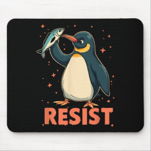 Pinguin Flippers Up widersteht lustigen Pinguinen Mousepad