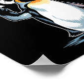 Pinguin Flippers Up widersteht lustigen Pinguinen Poster (Ecke)