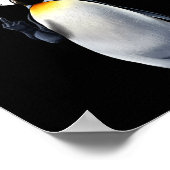 Pinguin Flippers Up widersteht lustigen Pinguinen Poster (Ecke)