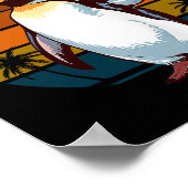 Pinguin Flippers Up widersteht lustigen Pinguinen  Poster (Ecke)