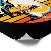 Pinguin Flippers Up widersteht lustigen Pinguinen  Poster (Ecke)