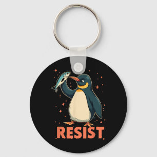 Pinguin Flippers Up widersteht lustigen Pinguinen Schlüsselanhänger