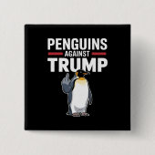 Pinguin Flippert auf widerspenstige Pinguine gegen Button (Vorderseite)