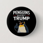 Pinguin Flippert auf widerspenstige Pinguine gegen Button (Vorderseite)