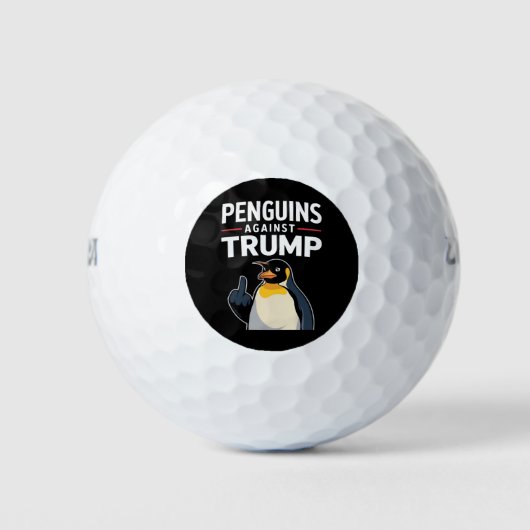 Pinguin Flippert auf widerspenstige Pinguine gegen Golfball (Vorderseite)