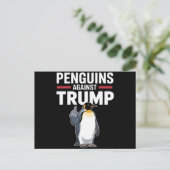 Pinguin Flippert auf widerspenstige Pinguine gegen Postkarte (Stehend Vorderseite)