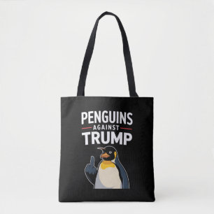 Pinguin Flippert auf widerspenstige Pinguine gegen Tasche