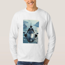 Pinguin Flugzeug Pilot T - Shirt