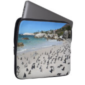Pinguin-Flussstein-Strand | Südafrika Laptopschutzhülle (Vorne Rechts)