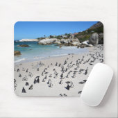 Pinguin-Flussstein-Strand | Südafrika Mousepad (Mit Mouse)