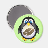 Pinguin Football Magnet (Vorderseite/Rückseite)