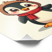 Pinguin Fotodruck (Ecke)