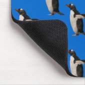 Pinguin Frenzy Mousemat (blau) Mousepad (Ecke)