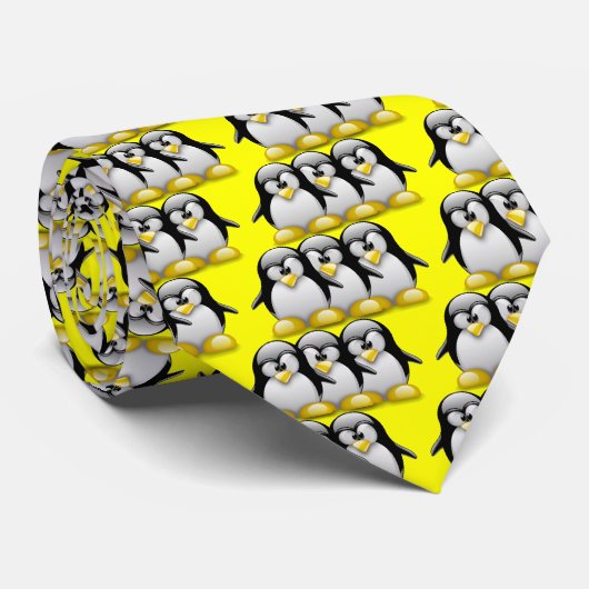 PINGUIN-FREUNDE LINUXS TUX KRAWATTE (Gerollt)
