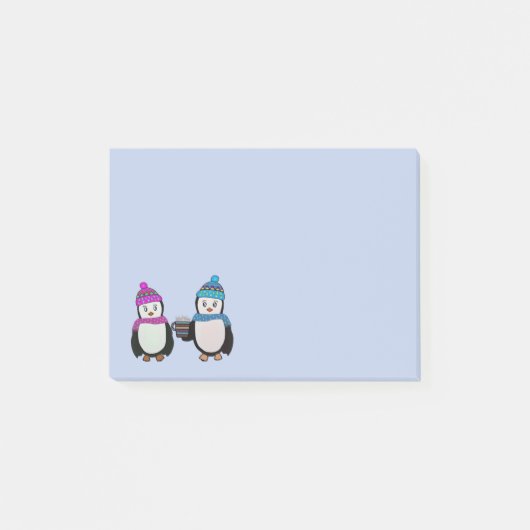 Pinguin-Freunde Post-it Klebezettel (Vorderseite)