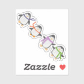 Pinguin Friends Aufkleber (Blatt)