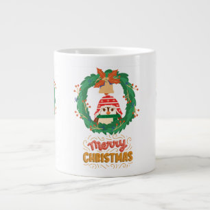 Pinguin , Frohe Weihnachten  Jumbo-Tasse