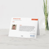 Pinguin Fun - Kinder Kunst für das CHOC Dankeskarte (Rückseite)