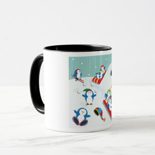 Pinguin Fun Tasse (Vorderseite Links)