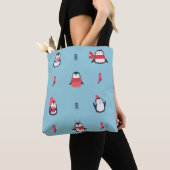 Pinguin Fun: Vintag Nahtlose Whimsy. Tasche (Von Nahem)