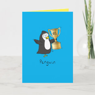 Pinguin Funny Greeting Card Karte